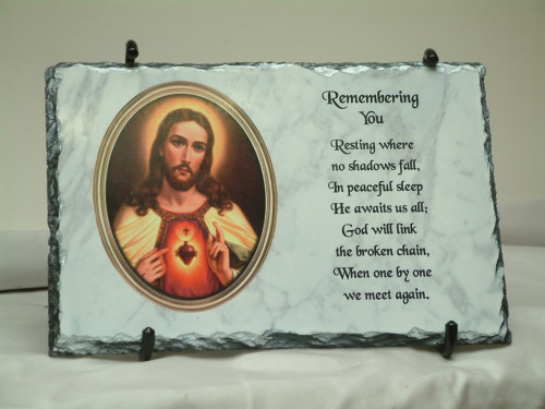 Saints Remembrance Slate Plaque